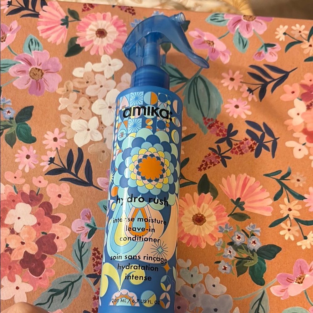 Amika Hydro Rush Moisture Spray - Blue and Yellow